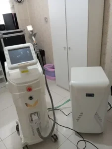 استخدام اپراتور لیزر جهت مرکز لیزر در هفت تیر مشهد