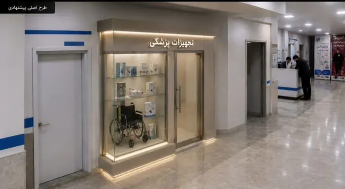 اجاره به صورت مشارکت درصدی فروشگاه تجهیزات پزشکی درمانگاه شبانه‌روزی در پرند استان تهران